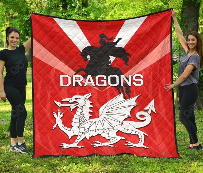 NRL St. George Illawarra Dragons Quilt Blanket V3