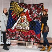 Nrl Sydney Roosters Anzac Remembrance Day Poppy Flower Aboriginal Quilt Blanket 1731.jpg - demo10