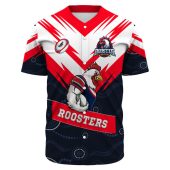 Nrl Sydney Roosters Custom Text Black White Indigenous Baseball Jersey 3147.jpeg - demo10