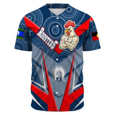 NRL Sydney Roosters NAIDOC Sporty Style Baseball Jersey
