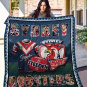 NRL Sydney Roosters Quilt Blanket V1