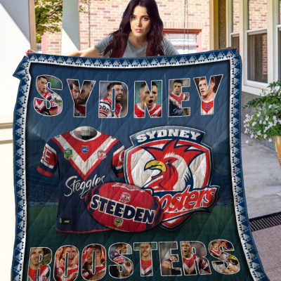 NRL Sydney Roosters Quilt Blanket V1