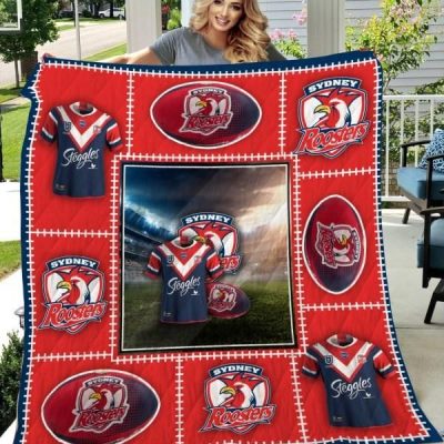 NRL Sydney Roosters Quilt Blanket V5