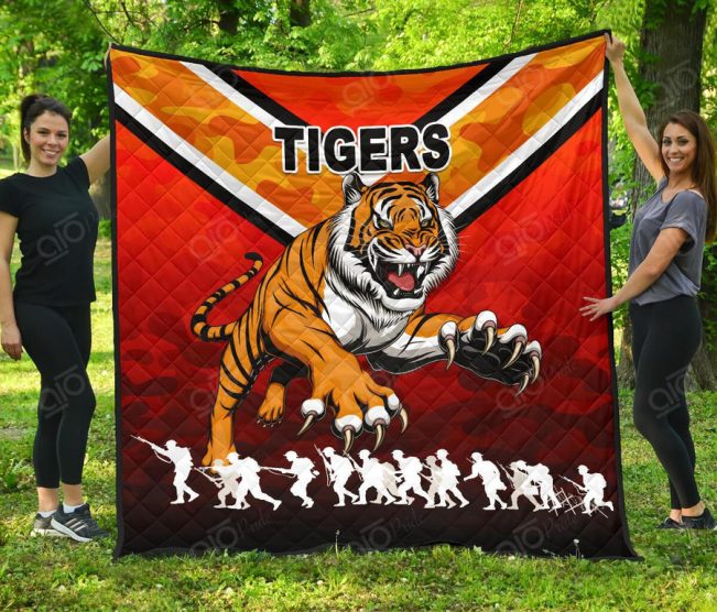 NRL Wests Tigers ANZAC Quilt Blanket