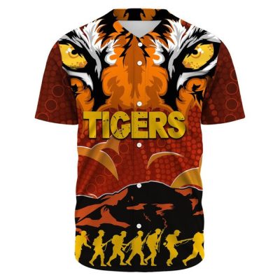 NRL Wests Tigers ANZAC Soldiers Baseball Jersey