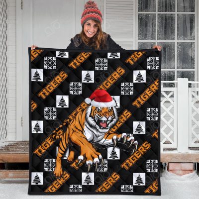 NRL Wests Tigers Christmas Quilt Blanket