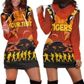 NRL Wests Tigers Custom Text ANZAC Soldiers Women Hoodie Dress