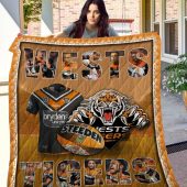 NRL Wests Tigers Quilt Blanket V1