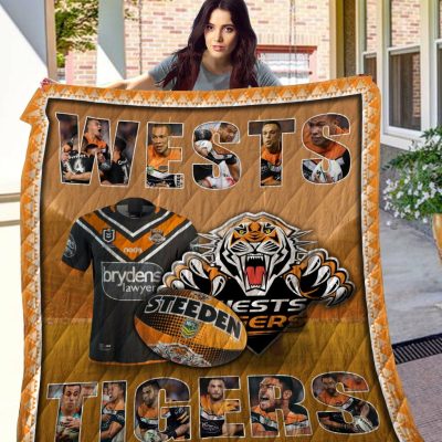 NRL Wests Tigers Quilt Blanket V1