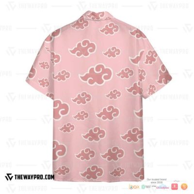 Naruto Pink Akatsuki Pattern Hawaiian Shirt, Short - Hot Sale 2025
