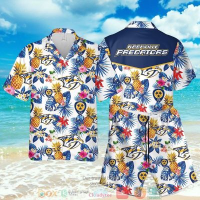 Nashville Predators Nhl Pineapple Hawaiian Shirt, Shorts - Hot Sale 2025