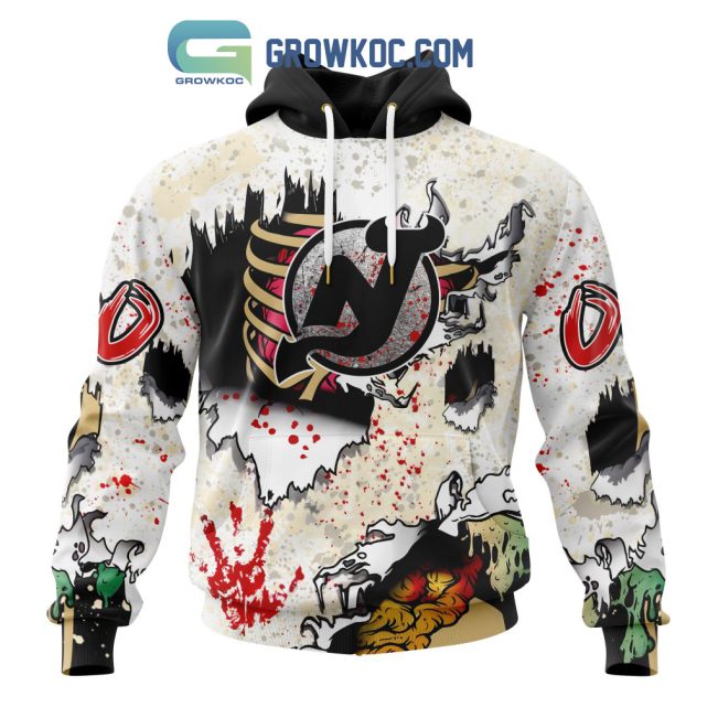 New Jersey Devils NHL Special Zombie Style For Halloween Hoodie T Shirt