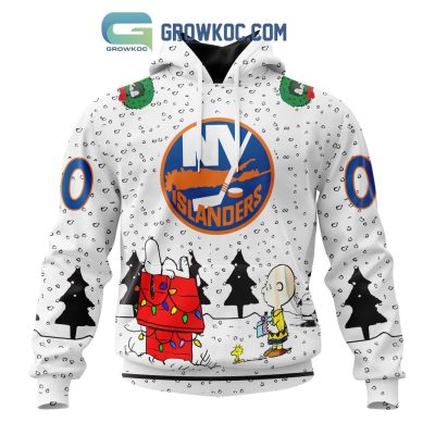 New York Islanders NHL Mix Snoopy Peanuts Christmas Personalized Hoodie T Shirt