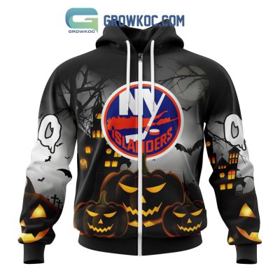 New York Islanders NHL Special Pumpkin Halloween Night Hoodie T Shirt