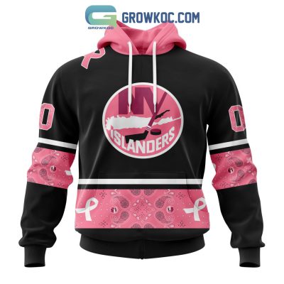 New York Islanders NHL Special Style Paisley In October We Wear Pink Breast Cancer Personalized Hoodie T Shirt