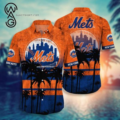New York Mets Baseball Team Combo Hawaiian Shirt And Shorts - Hot Sale 2025