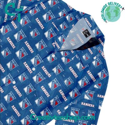 New York Rangers Frozen Rivals Hawaiian Shirt - Teesmith