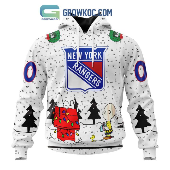 New York Rangers NHL Mix Snoopy Peanuts Christmas Personalized Hoodie T Shirt