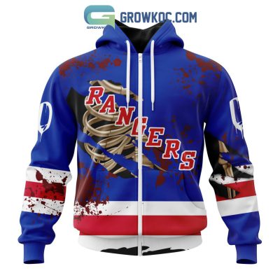 New York Rangers NHL Special Design Jersey With Your Ribs For Halloween Hoodie T Shirt