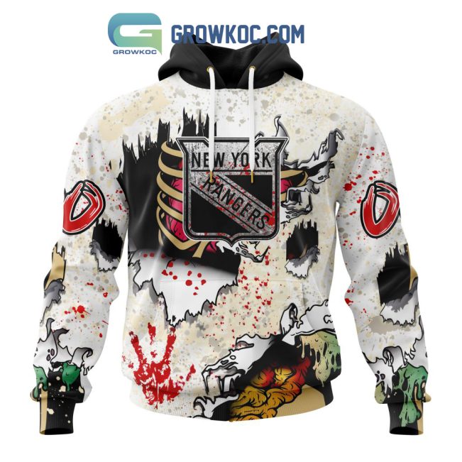 New York Rangers NHL Special Zombie Style For Halloween Hoodie T Shirt