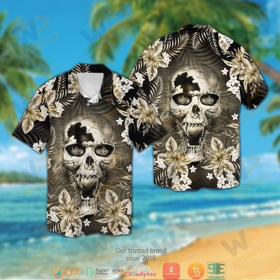 New Orleans Saints 3D Illusion Skull Hawaiian Shirt, Short - Hot Sale 2025