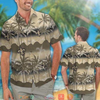 New Orleans Saints Coconut Island Ocean Waves Hawaiian Shirt, Short - Hot Sale 2025