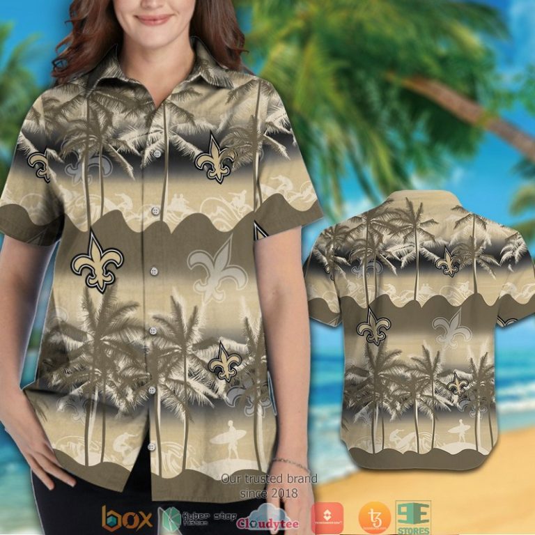 New Orleans Saints Coconut Island Ocean Waves Hawaiian Shirt, Short - Hot Sale 2025 New Orleans Saints Coconut Island Ocean Waves Hawaiian Shirt, Short - Hot Sale 2025