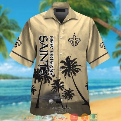 New Orleans Saints Coconut Island Night Moon Hawaiian Shirt, Short - Hot Sale 2025