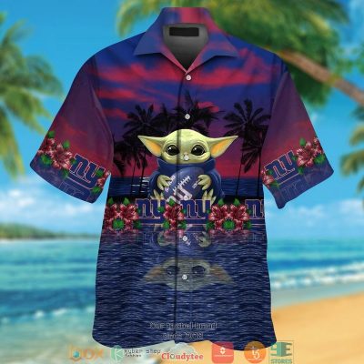 New York Giants Baby Yoda Hawaiian Shirt, Short - Hot Sale 2025
