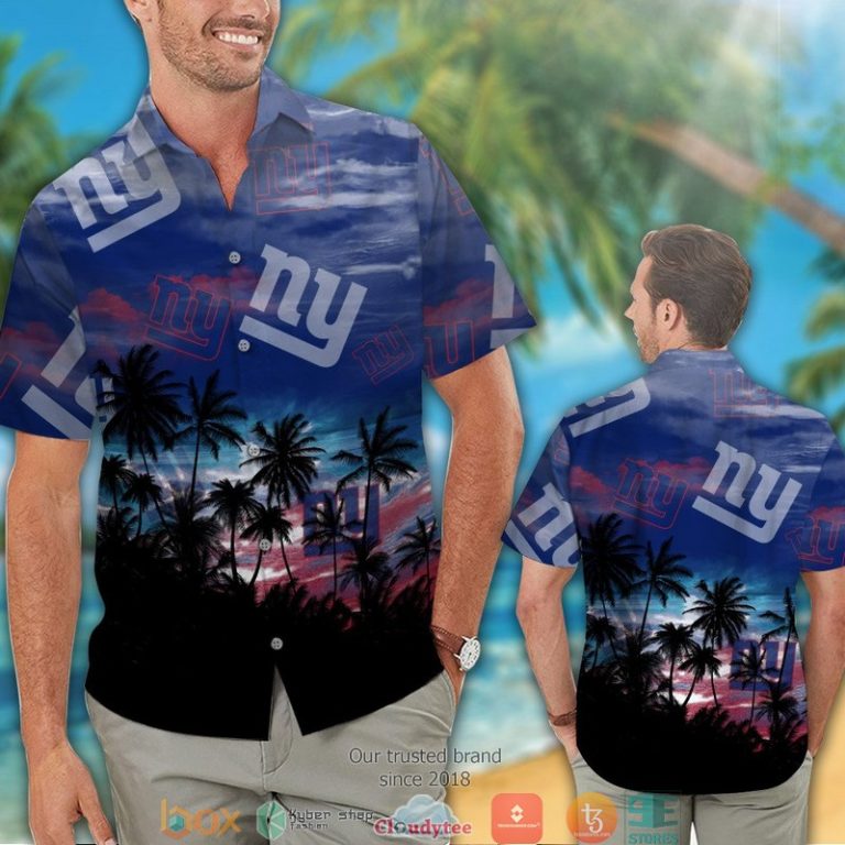 New York Giants Coconut Island Navy Hawaiian Shirt, Short - Hot Sale 2025