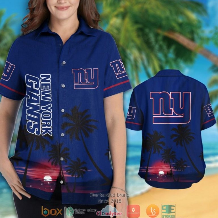 New York Giants Coconut Night Moon Hawaiian Shirt, Short - Hot Sale 2025