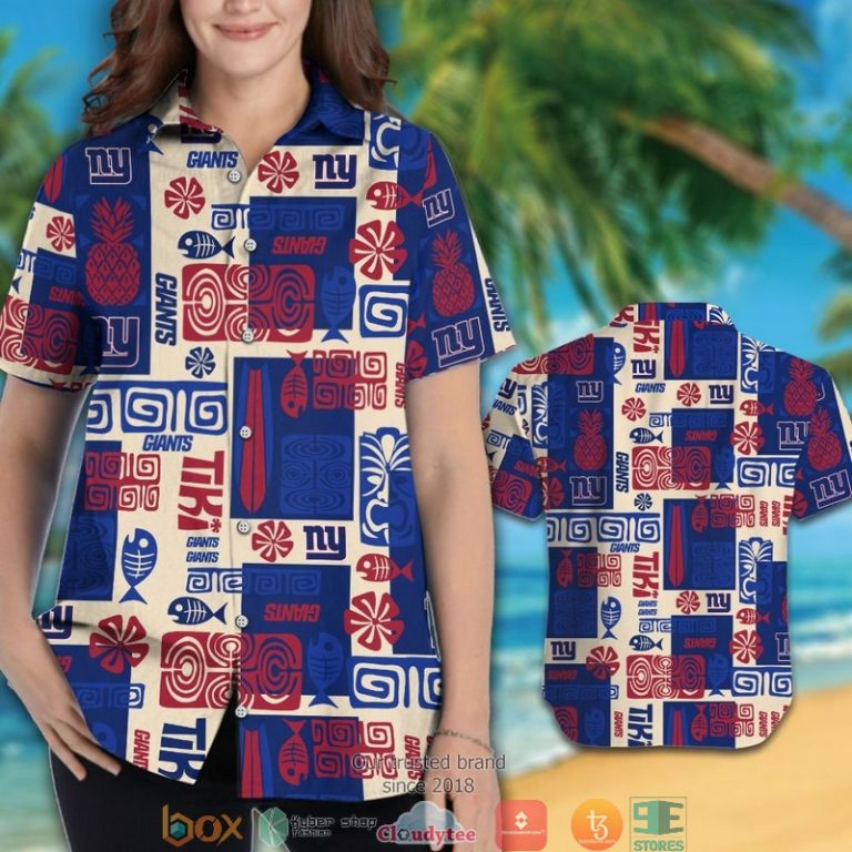 New York Giants Fish Pineapple Pattern Hawaiian Shirt, Short - Hot Sale 2025 New York Giants Fish Pineapple Pattern Hawaiian Shirt, Short - Hot Sale 2025