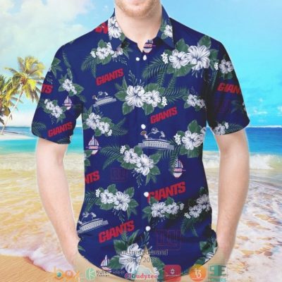 New York Giants Hibiscus Flower Hawaiian Shirt, Short - Hot Sale 2025