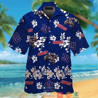 New York Giants Hibiscus Flowers Hawaiian Shirt, Short - Hot Sale 2025