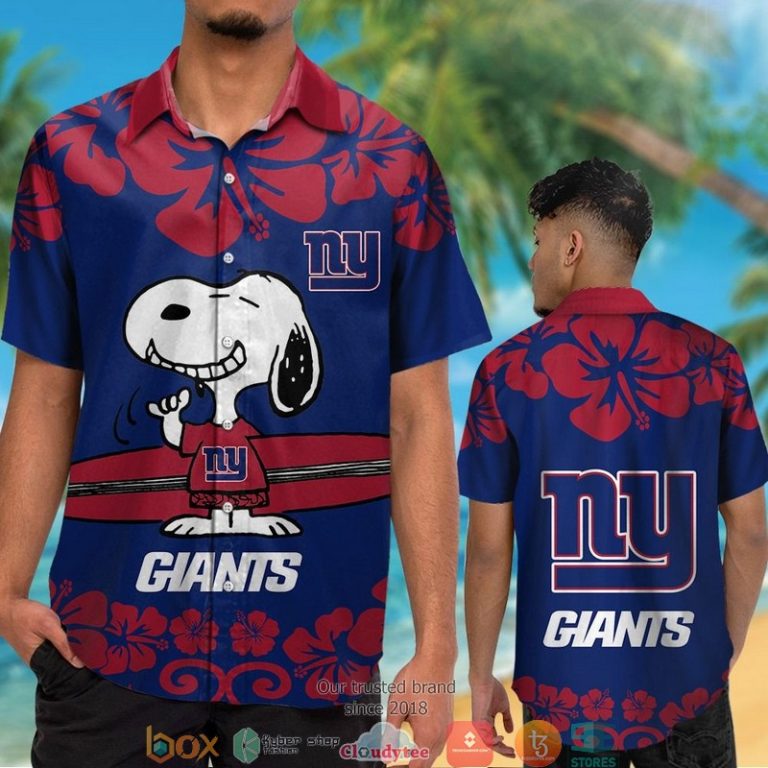 New York Giants Red Hibiscus Snoopy Hawaiian Shirt, Short - Hot Sale 2025 New York Giants Red Hibiscus Snoopy Hawaiian Shirt, Short - Hot Sale 2025