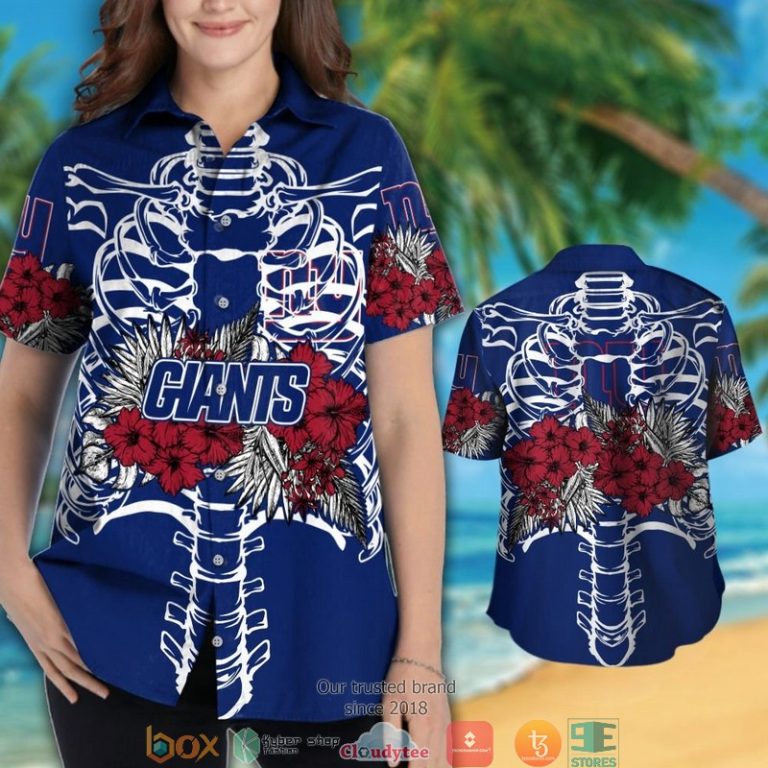 New York Giants Backbone Hibiscus Hawaiian Shirt, Short - Hot Sale 2025 New York Giants Backbone Hibiscus Hawaiian Shirt, Short - Hot Sale 2025