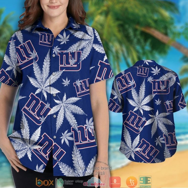 New York Giants Cannabis Hawaiian Shirt, Short - Hot Sale 2025