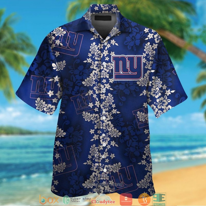 New York Giants Hibiscus Flowers Pattern Hawaiian Shirt, Short - Hot Sale 2025 New York Giants Hibiscus Flowers Pattern Hawaiian Shirt, Short - Hot Sale 2025