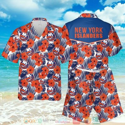 New York Islanders Nhl Hibiscus Hawaiian Shirt, Shorts - Hot Sale 2025