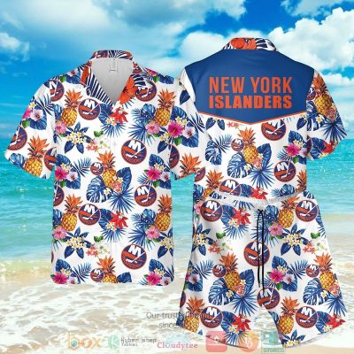 New York Islanders Nhl Pineapple Hawaiian Shirt, Shorts - Hot Sale 2025