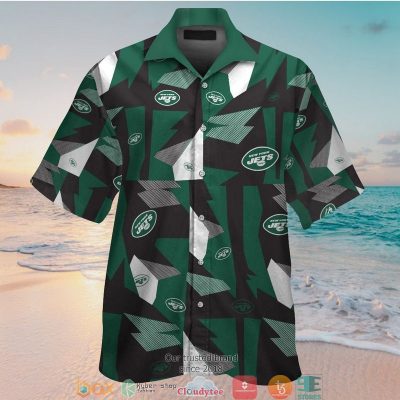 New York Jets Black Green Pattern Hawaiian Shirt, Short - Hot Sale 2025
