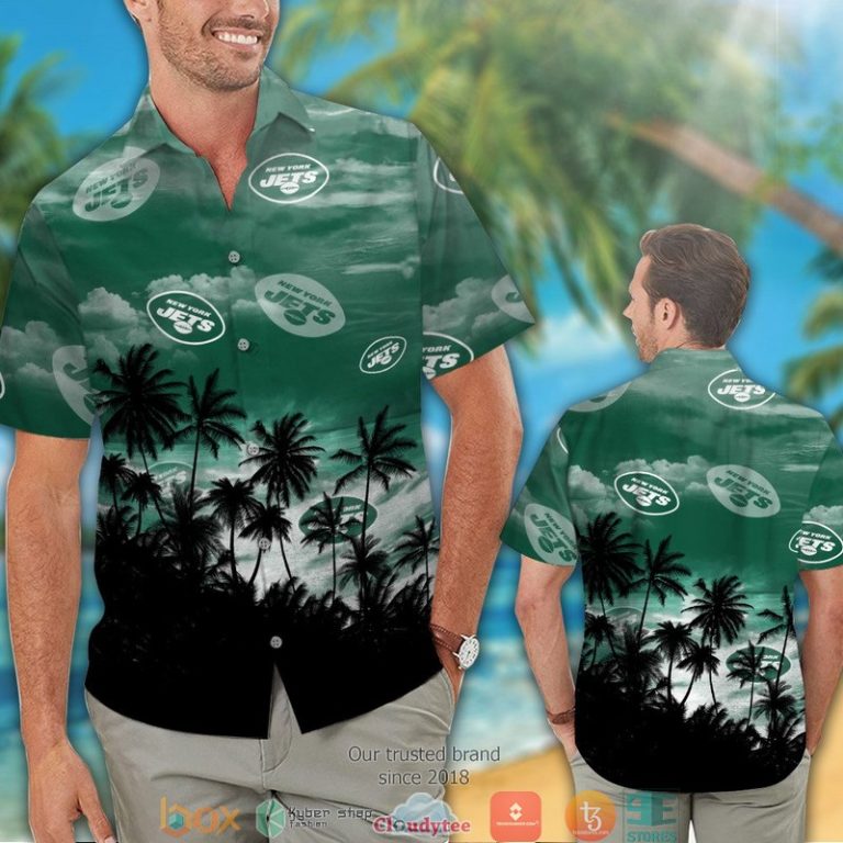 New York Jets Coconut Island Green Hawaiian Shirt, Short - Hot Sale 2025