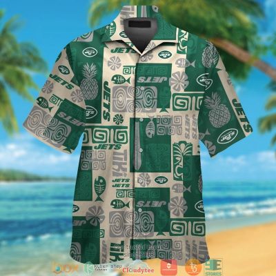 New York Jets Fish Pineapple Pattern Hawaiian Shirt, Short - Hot Sale 2025