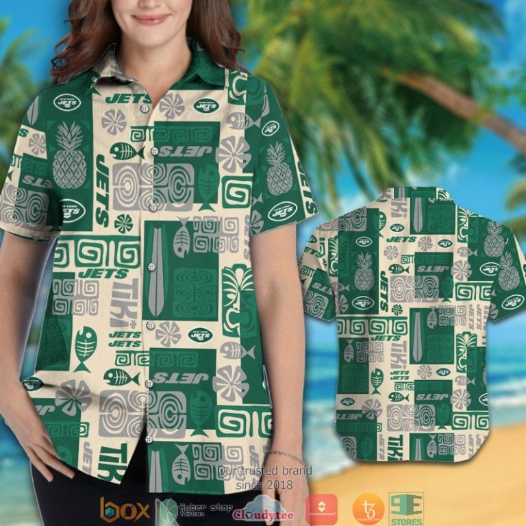 New York Jets Fish Pineapple Pattern Hawaiian Shirt, Short - Hot Sale 2025 New York Jets Fish Pineapple Pattern Hawaiian Shirt, Short - Hot Sale 2025