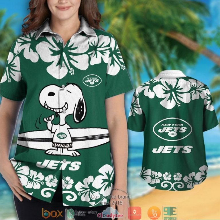 New York Jets Snoopy Hibiscus Hawaiian Shirt, Short - Hot Sale 2025 New York Jets Snoopy Hibiscus Hawaiian Shirt, Short - Hot Sale 2025