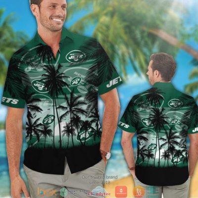 New York Jets Coconut Island Sunset Hawaiian Shirt, Short - Hot Sale 2025