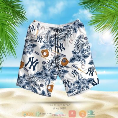 New York Yankees Mlb Hibiscus Hawaiian Shirt, Shorts - Hot Sale 2025