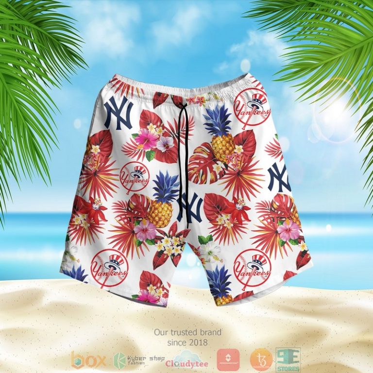 New York Yankees Mlb Pineapple Hawaiian Shirt, Shorts - Hot Sale 2025