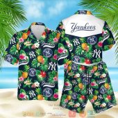 New York Yankees Mlb Pineapple Blue Green Hawaiian Shirt Shorts.jpg - demo10