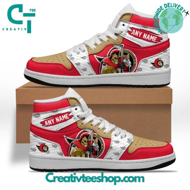 NHL Ottawa Senators Special Team Mascot Design Air Jordan 1 Sneaker - soulcals.com